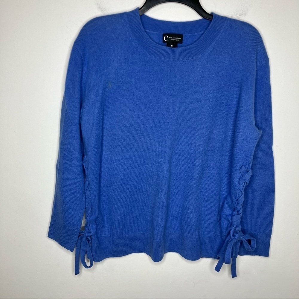 C‎ by Bloomingdale’s cashmere sweater periwinkle blue size medium